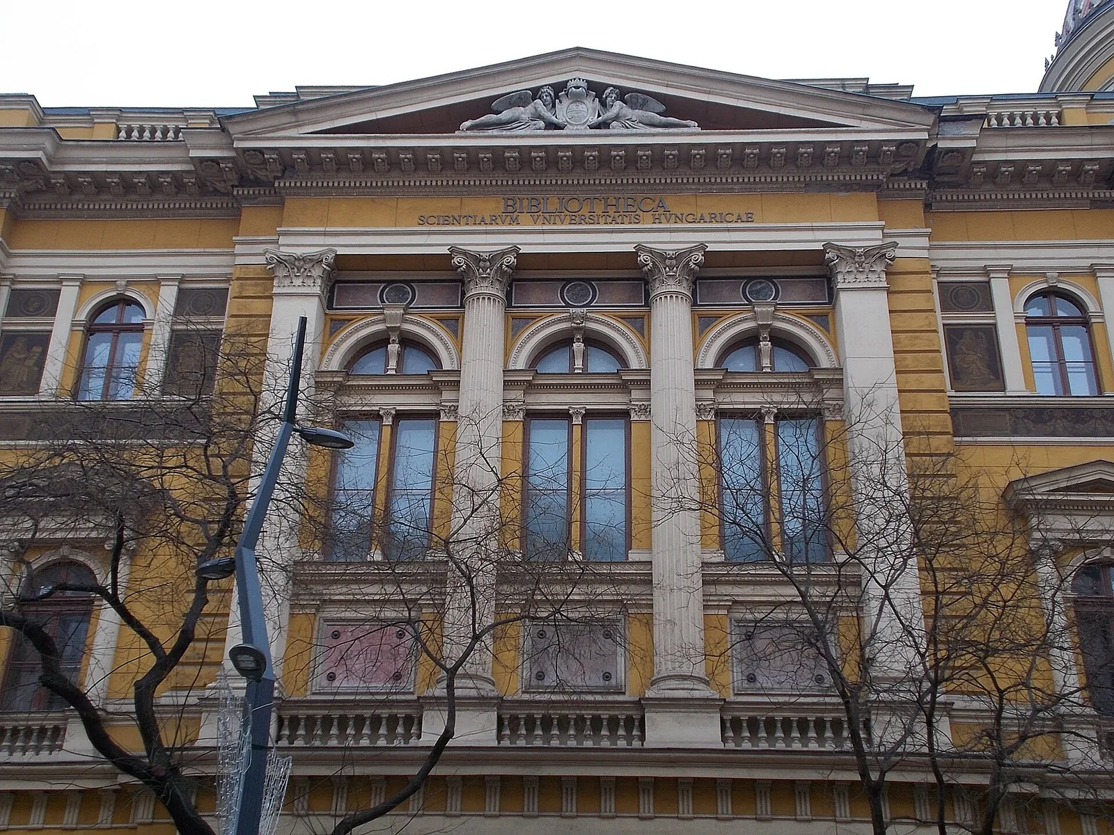 Architectural elements of the Budapest University Library